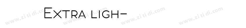 造字工房悦黑体验版 Extra ligh字体转换